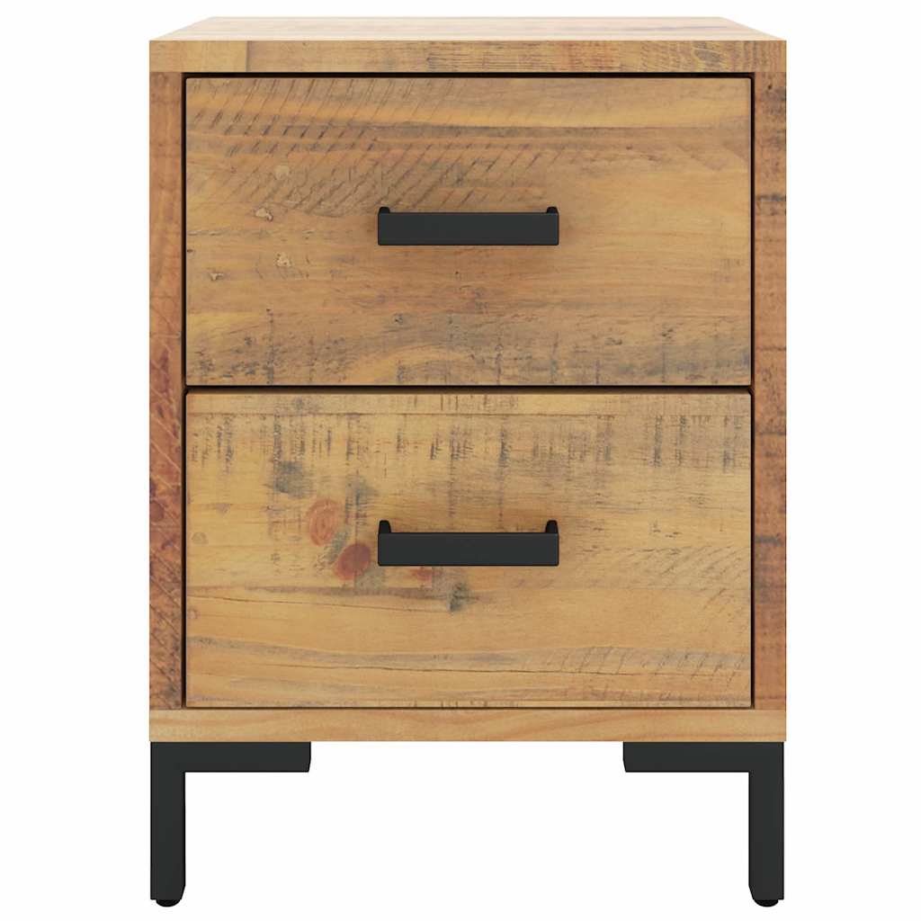 vidaXL Nachttisch Braun 36x30x45 cm Massivholz Kiefer