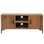 vidaXL TV-Schrank Braun 110x35x48 cm Massivholz Kiefer