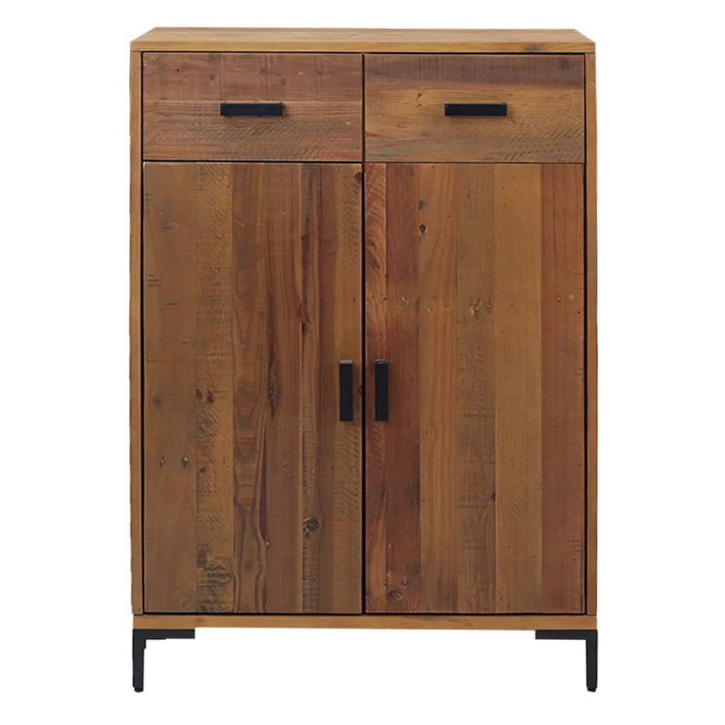 vidaXL Schuhschrank 75x40x110 cm Massivholz Kiefer