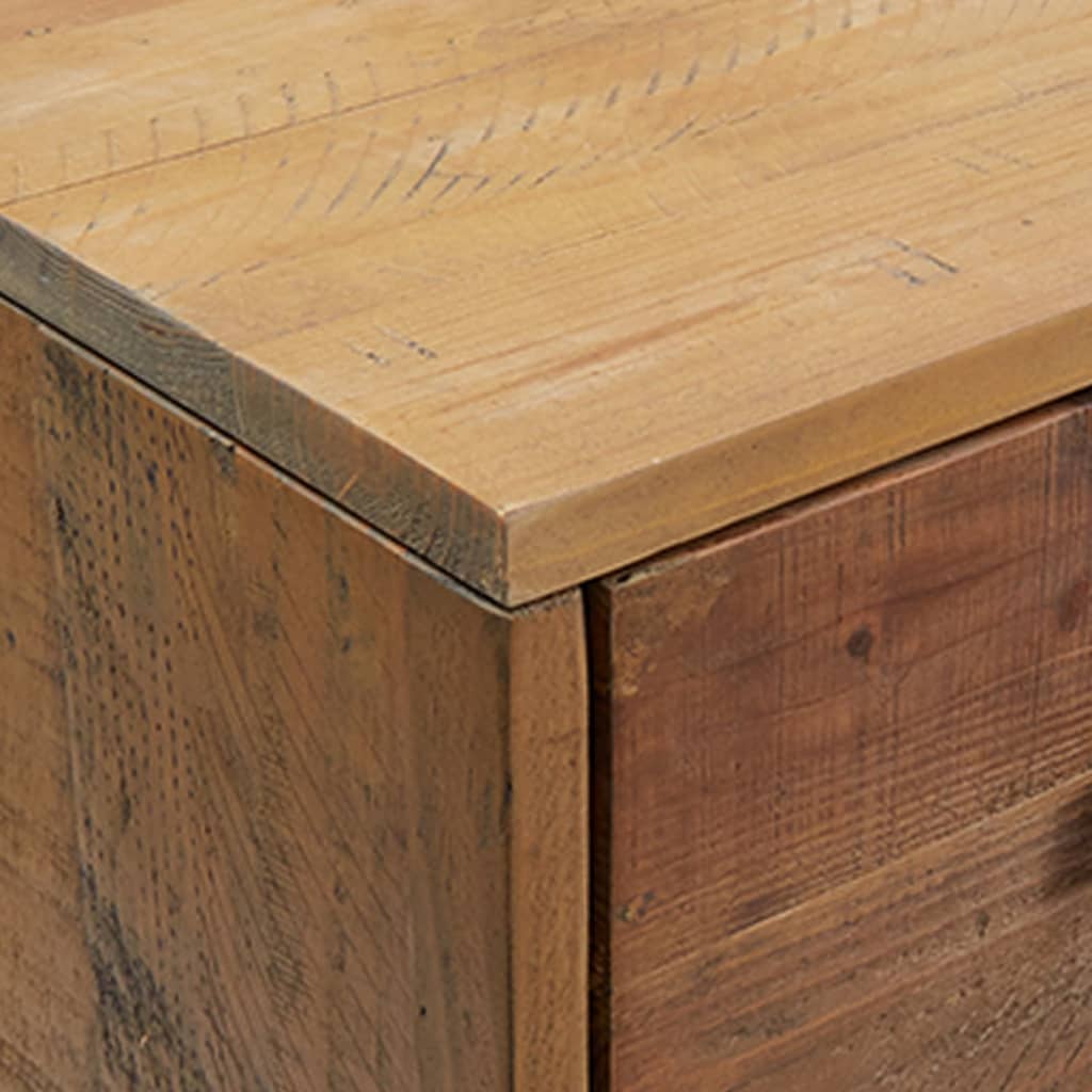 vidaXL Schuhschrank 75x40x110 cm Massivholz Kiefer