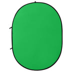 vidaXL 2-in-1 Foto-Hintergrund Oval Grün Blau 200x150 cm