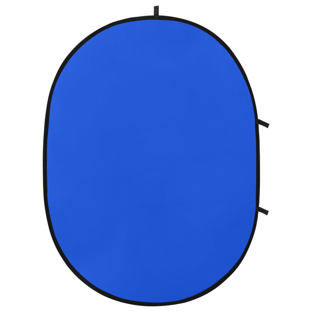 vidaXL 2-in-1 Foto-Hintergrund Oval Grün Blau 200x150 cm