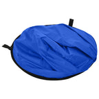vidaXL 2-in-1 Foto-Hintergrund Oval Grün Blau 200x150 cm