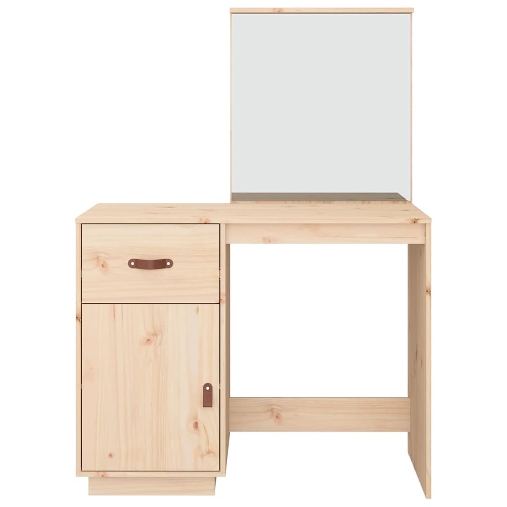 vidaXL Schminktisch 95x50x134 cm Massivholz Kiefer