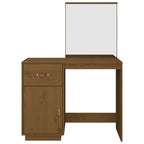 vidaXL Schminktisch Honigbraun 95x50x134 cm Massivholz Kiefer