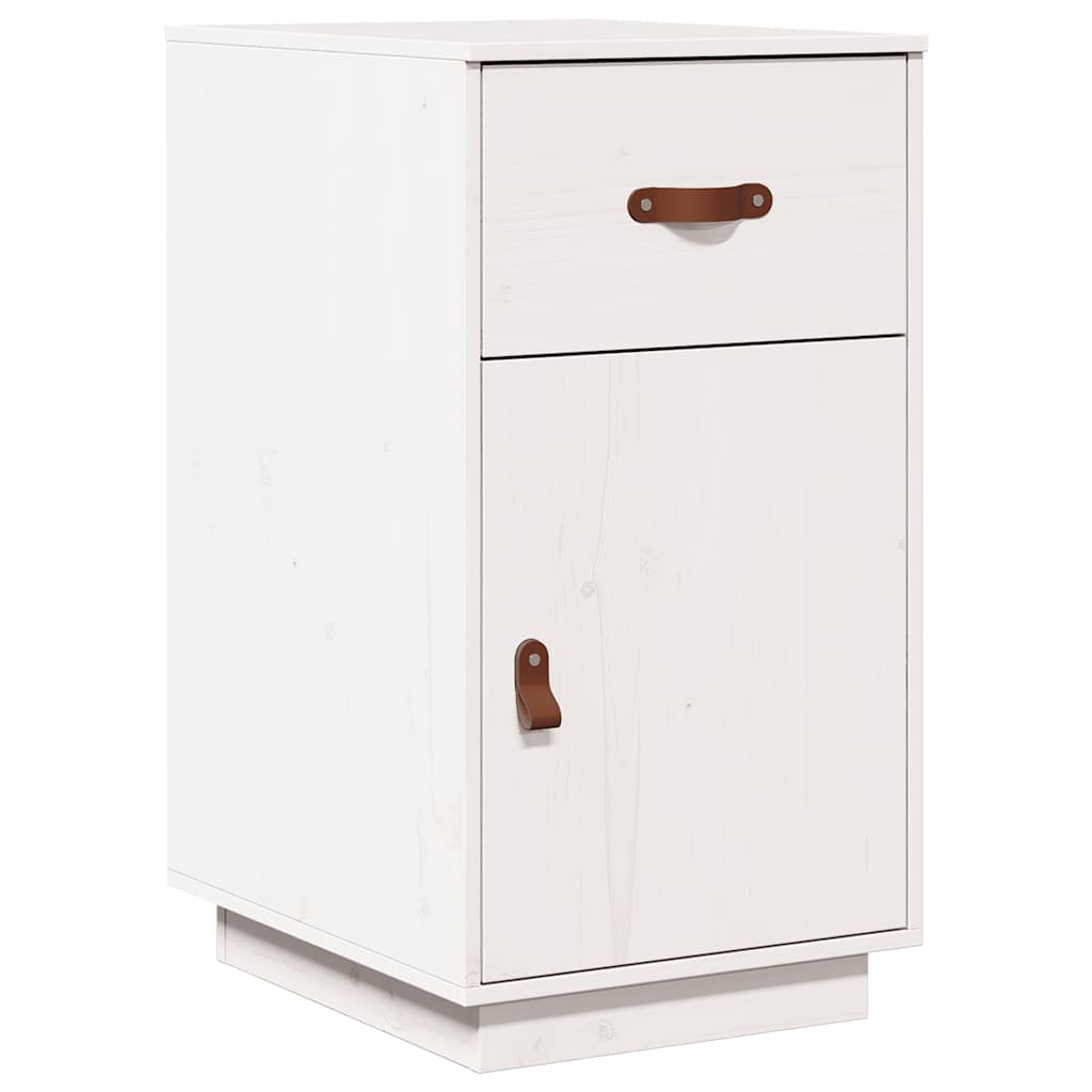 vidaXL Schreibtisch-Schrank Weiß 40x50x75 cm Massivholz Kiefer