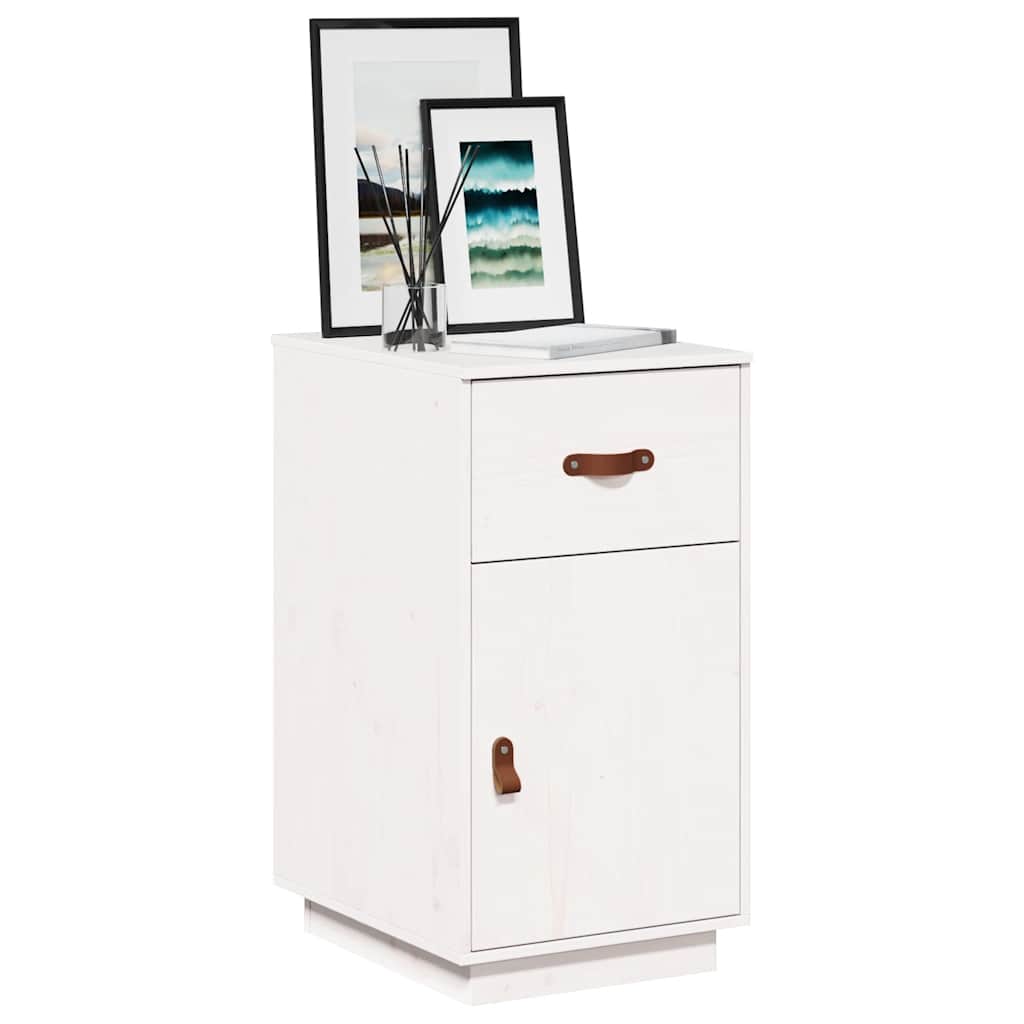 vidaXL Schreibtisch-Schrank Weiß 40x50x75 cm Massivholz Kiefer