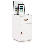 vidaXL Schreibtisch-Schrank Weiß 40x50x75 cm Massivholz Kiefer