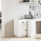 vidaXL Schreibtisch-Schrank Weiß 40x50x75 cm Massivholz Kiefer