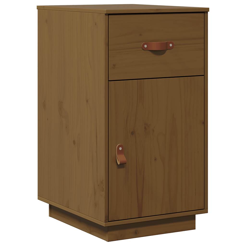 vidaXL Schreibtisch-Schrank Honigbraun 40x50x75 cm Massivholz Kiefer