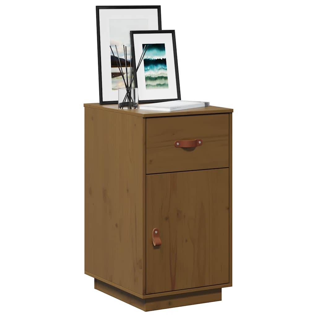 vidaXL Schreibtisch-Schrank Honigbraun 40x50x75 cm Massivholz Kiefer