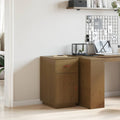 vidaXL Schreibtisch-Schrank Honigbraun 40x50x75 cm Massivholz Kiefer