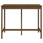 vidaXL Bartisch Honigbraun 140x80x110 cm Massivholz Kiefer