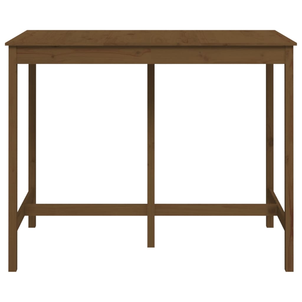 vidaXL Bartisch Honigbraun 140x80x110 cm Massivholz Kiefer