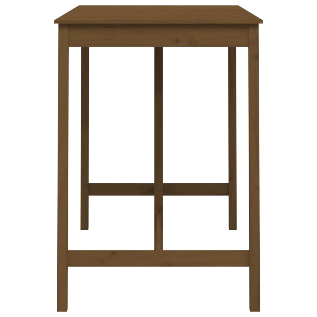 vidaXL Bartisch Honigbraun 140x80x110 cm Massivholz Kiefer