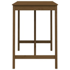 vidaXL Bartisch Honigbraun 140x80x110 cm Massivholz Kiefer