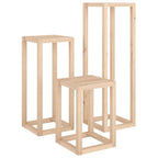 vidaXL 3-tlg. Pflanzenständer-Set Massivholz Kiefer