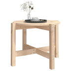 vidaXL Couchtisch Ø 62,5x45 cm Massivholz Kiefer