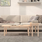 vidaXL 2-tlg. Couchtisch-Set Massivholz Kiefer