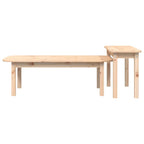 vidaXL 2-tlg. Couchtisch-Set Massivholz Kiefer