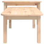 vidaXL 2-tlg. Couchtisch-Set Massivholz Kiefer