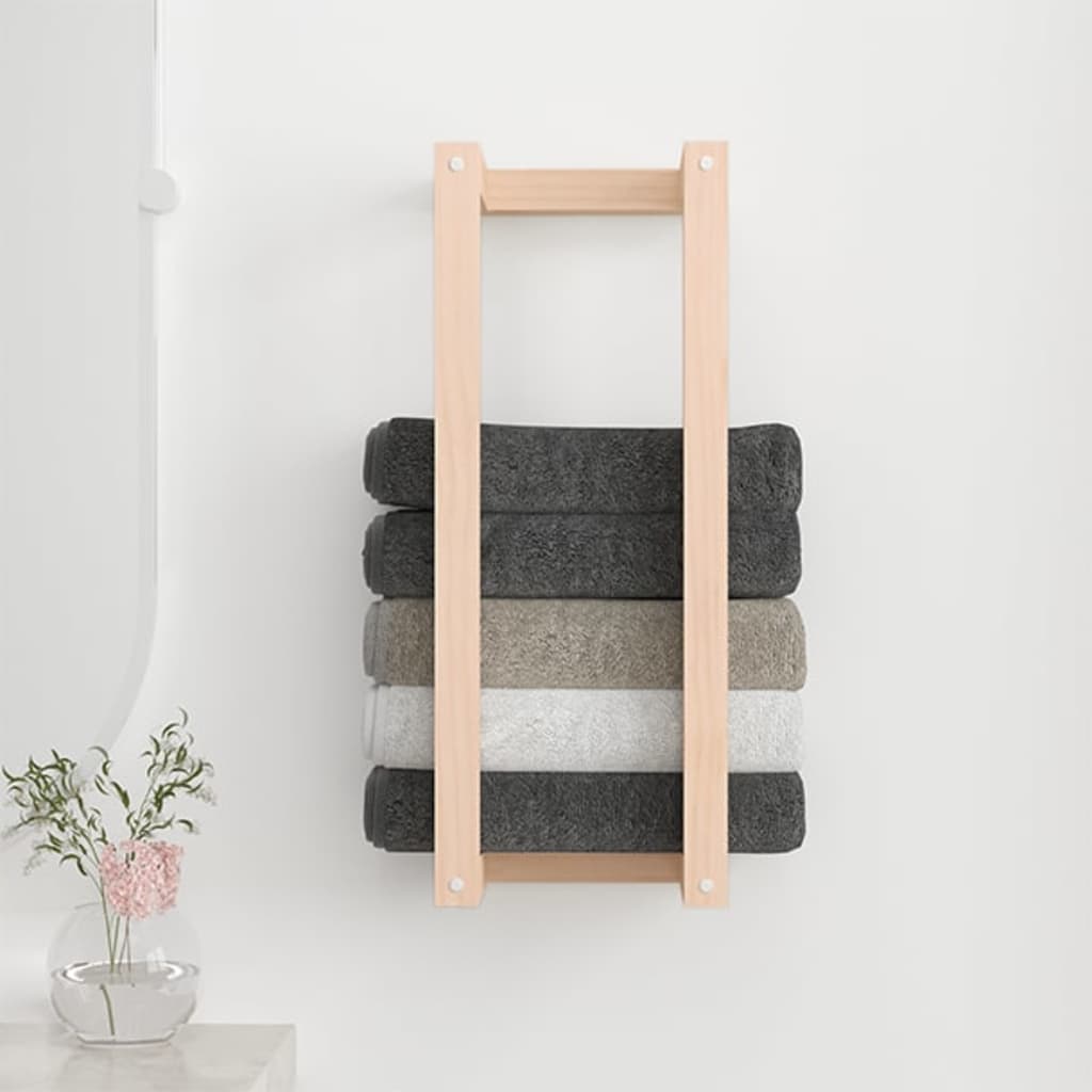 vidaXL Handtuchhalter 23x18x60 cm Massivholz Kiefer