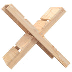 vidaXL Kaminholzhalter 47x39,5x48 cm Massivholz Kiefer