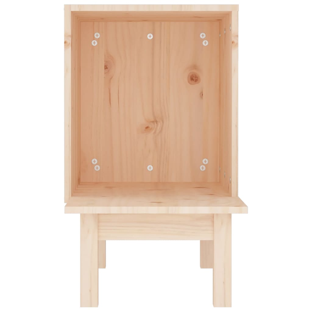 vidaXL Katzenhaus 60x36x60 cm Massivholz Kiefer