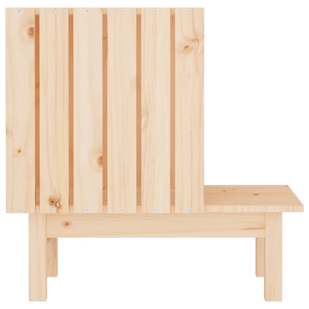 vidaXL Katzenhaus 60x36x60 cm Massivholz Kiefer