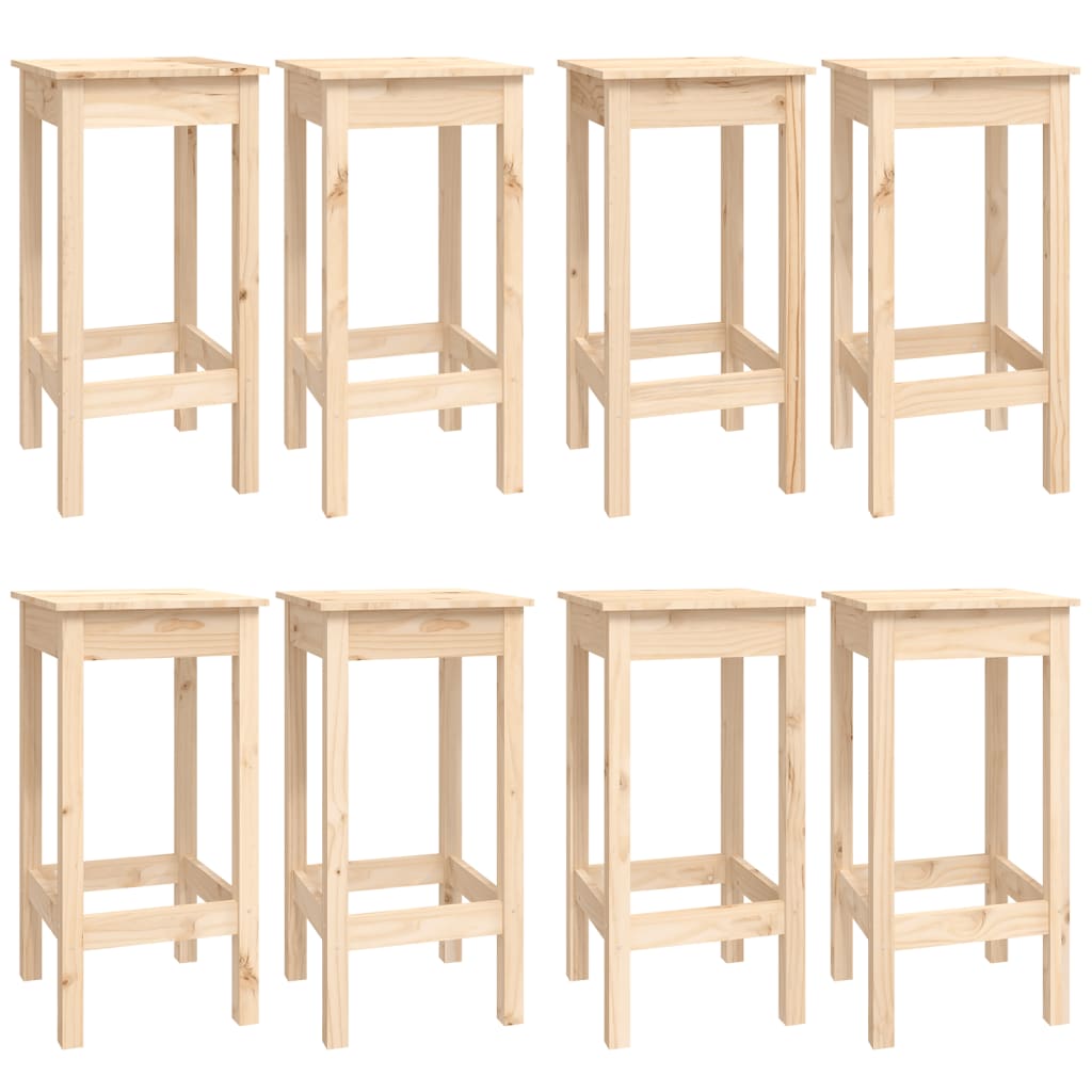 vidaXL 9-tlg. Bar-Set Massivholz Kiefer