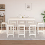 vidaXL 9-tlg. Bar-Set Massivholz Kiefer