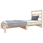 vidaXL Tagesbett Ausziehbar 2x(90x190) cm Massivholz Kiefer