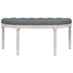 vidaXL Sitzbank Dunkelgrau 110,5x45x49 cm Stoff