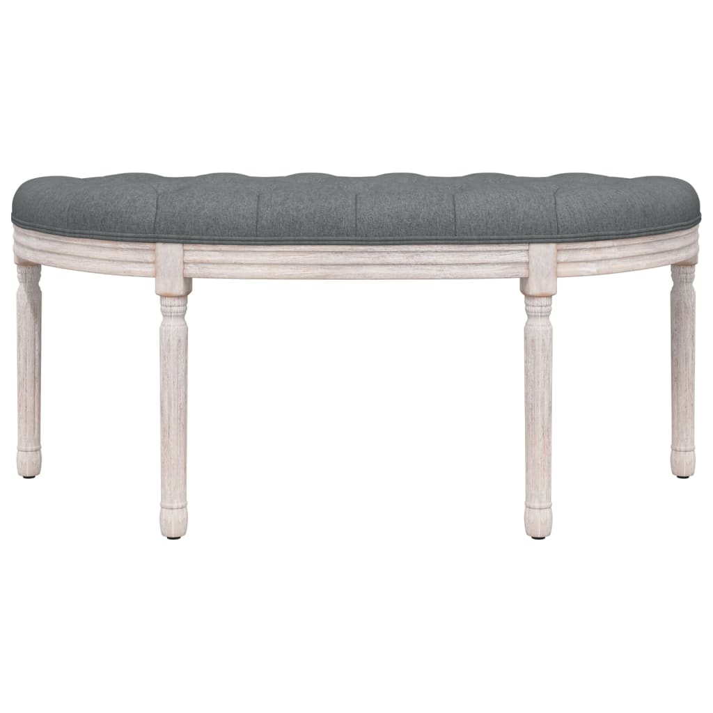 vidaXL Sitzbank Dunkelgrau 110,5x45x49 cm Stoff