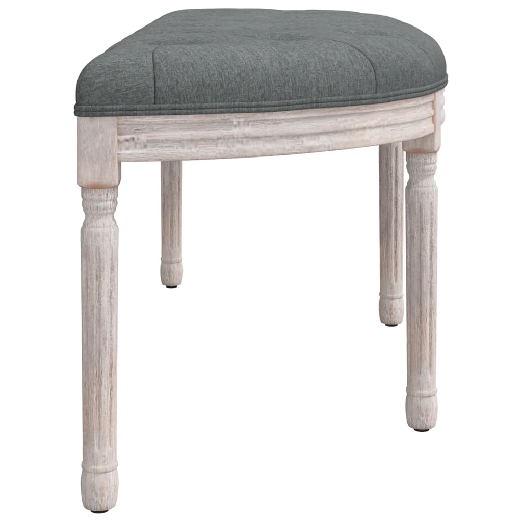 vidaXL Sitzbank Dunkelgrau 110,5x45x49 cm Stoff