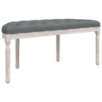 vidaXL Sitzbank Dunkelgrau 110,5x45x49 cm Stoff