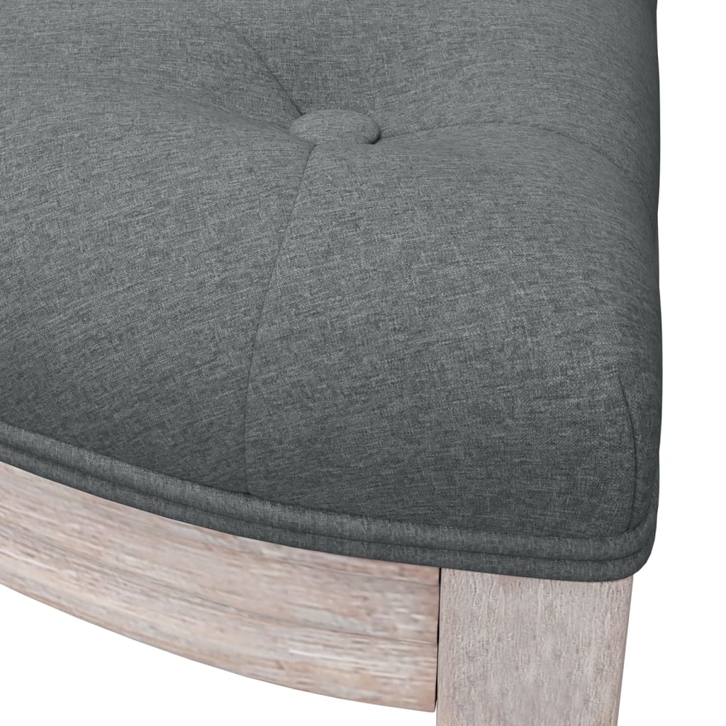 vidaXL Sitzbank Dunkelgrau 110,5x45x49 cm Stoff