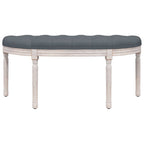 vidaXL Sitzbank Dunkelgrau 110,5x45x49 cm Samt