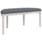 vidaXL Sitzbank Dunkelgrau 110,5x45x49 cm Samt