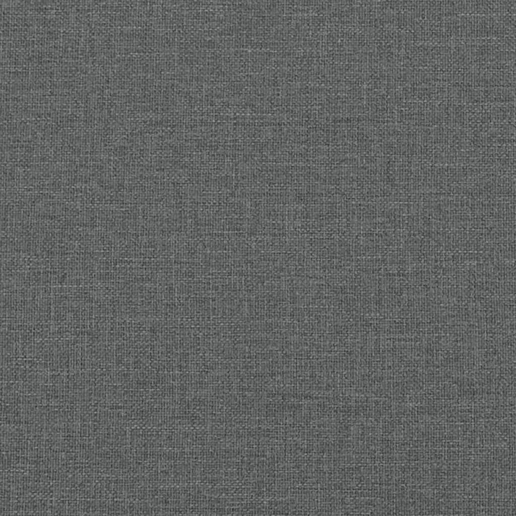 vidaXL Hocker mit Stauraum Dunkelgrau 45x45x49 cm Stoff