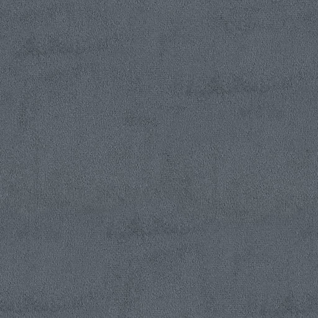 vidaXL Hocker mit Stauraum Dunkelgrau 45x45x49 cm Samt