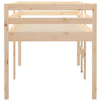 vidaXL Hochbett 90x200 cm Massivholz Kiefer