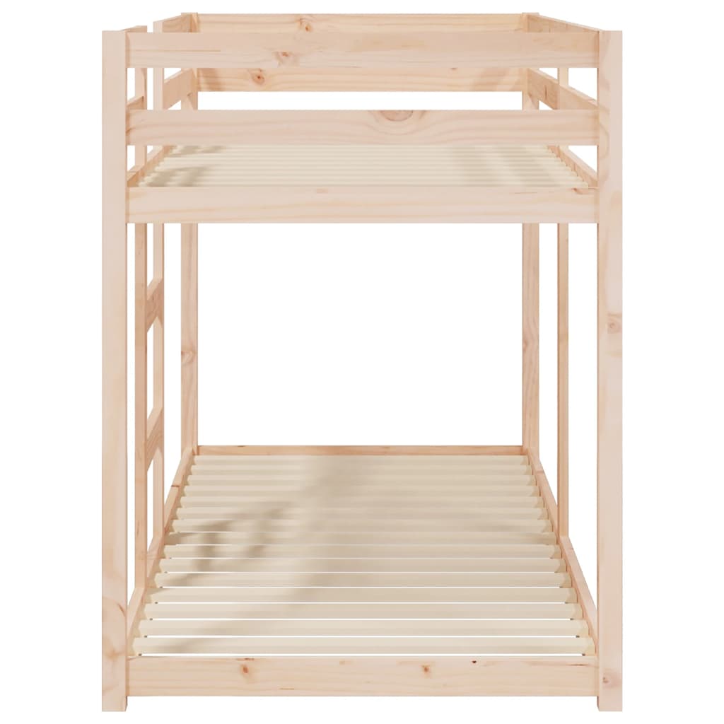 vidaXL Etagenbett 80x200 cm Massivholz Kiefer