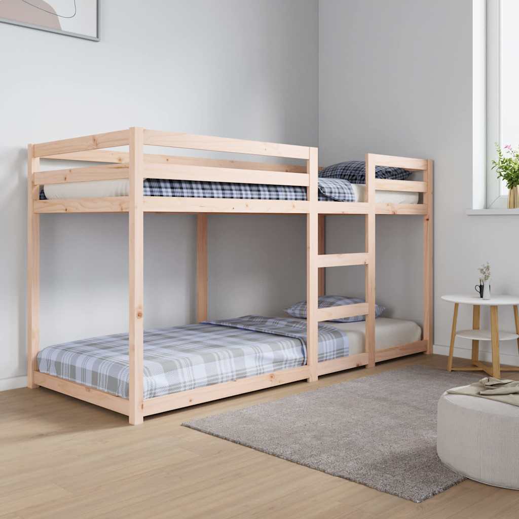 vidaXL Etagenbett 80x200 cm Massivholz Kiefer