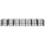 vidaXL Outdoor-Hundezwinger Stahl 13,14 m²