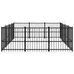 vidaXL Outdoor-Hundezwinger Stahl 11,58 m²