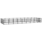 vidaXL Outdoor-Hundezwinger Stahl 25,4 m²