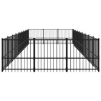 vidaXL Outdoor-Hundezwinger Stahl 25,4 m²