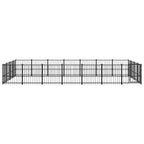 vidaXL Outdoor-Hundezwinger Stahl 26,35 m²