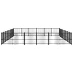 vidaXL Outdoor-Hundezwinger Stahl 50,81 m²